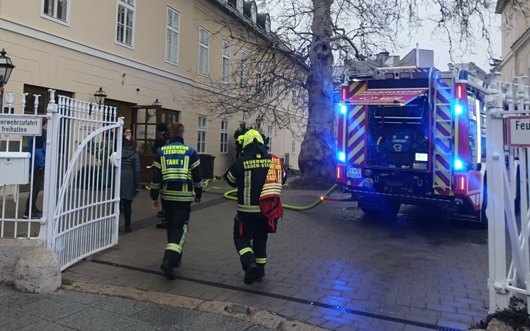 Entwarnung nach alarmierten Kellerbrand in Badener Gymnasium