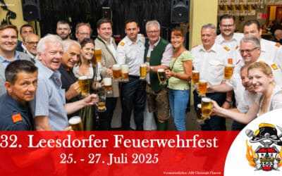 32. Leesdorfer Feuerwehrfest von 25. bis 27. Juli 2025
