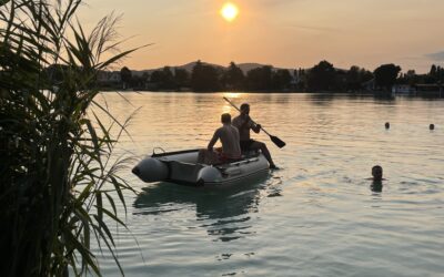 Verbindung von Ausbildung und Vergnügen: Wasserdienstübung der FF Baden-Leesdorf