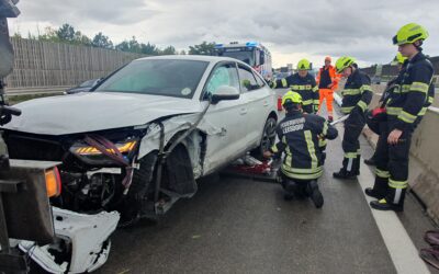 Unfall auf der Autobahn