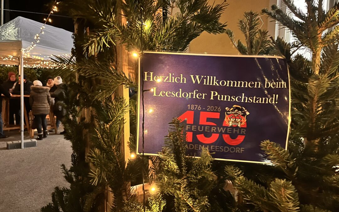 4. Leesdorfer Feuerwehr-Punsch: Start des Jubiläums-Jahres „150 Jahre Feuerwehr Leesdorf“
