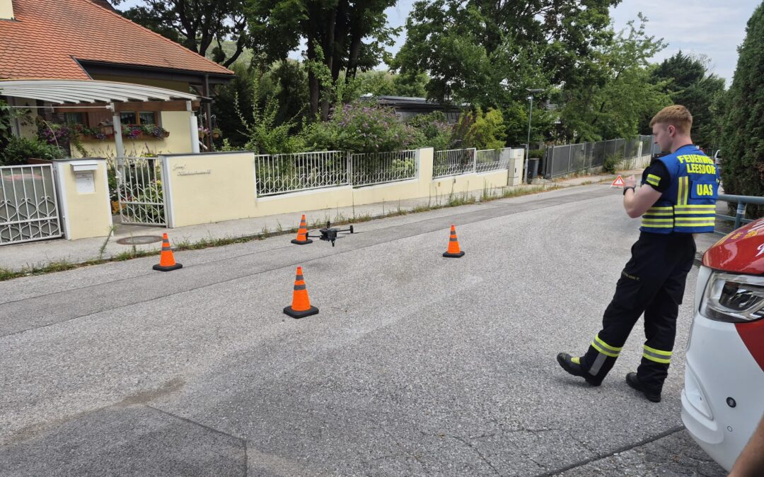 Vermuteter Waldbrand – Einsatz für Bezirksdrohnengruppe Baden